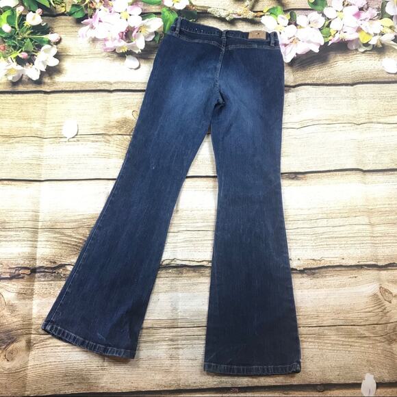 Y2K Tommy Hilfiger Jeans Max Max Flare Jeans sz 5 Retro Style - Picture 1 of 6
